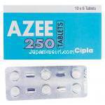 Azee-250 アジー、ジェネリックジスロマック、アジスロマイシン250mg